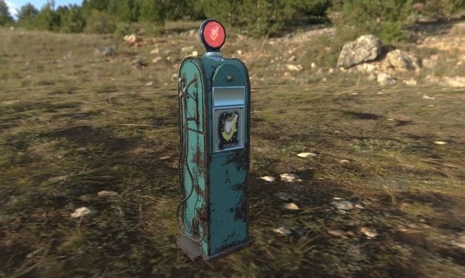 pump station  Low-poly 3D model 4