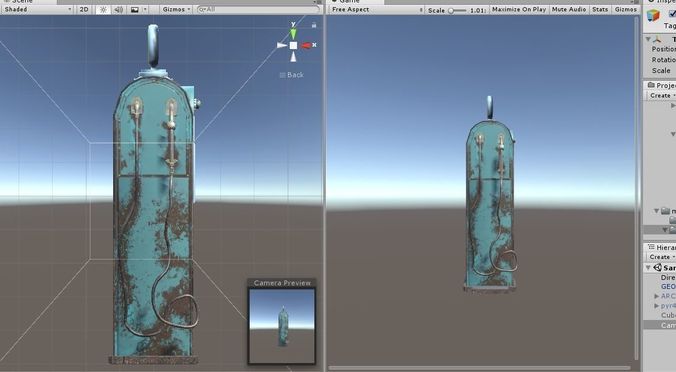 pump station  Low-poly 3D model 2