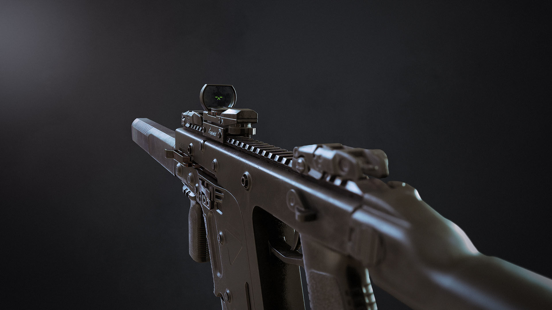 SBG Submachine Gun Low-poly 3D model_3