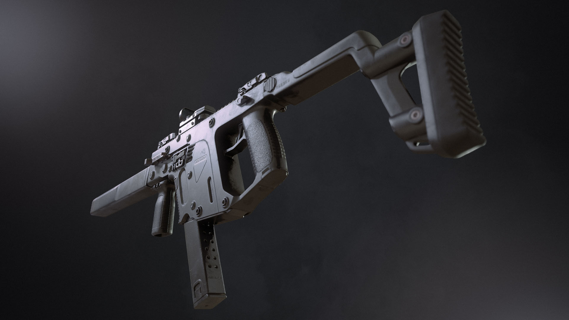 SBG Submachine Gun Low-poly 3D model_10