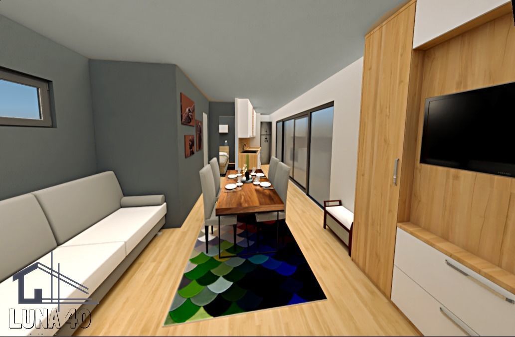 mobile home vacation house 3dmodel Low-poly 3D model_3