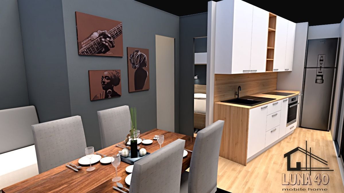 mobile home vacation house 3dmodel Low-poly 3D model_2