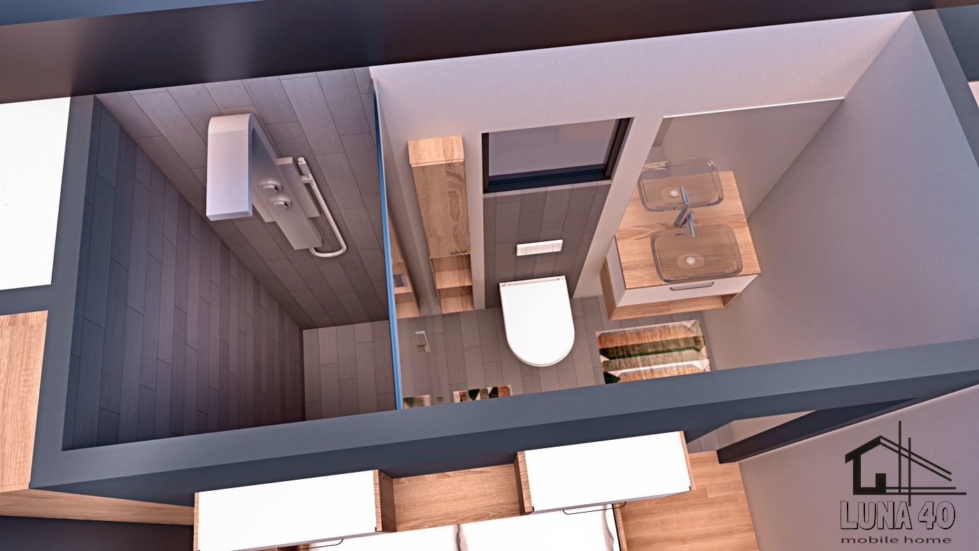 mobile home vacation house 3dmodel Low-poly 3D model_9