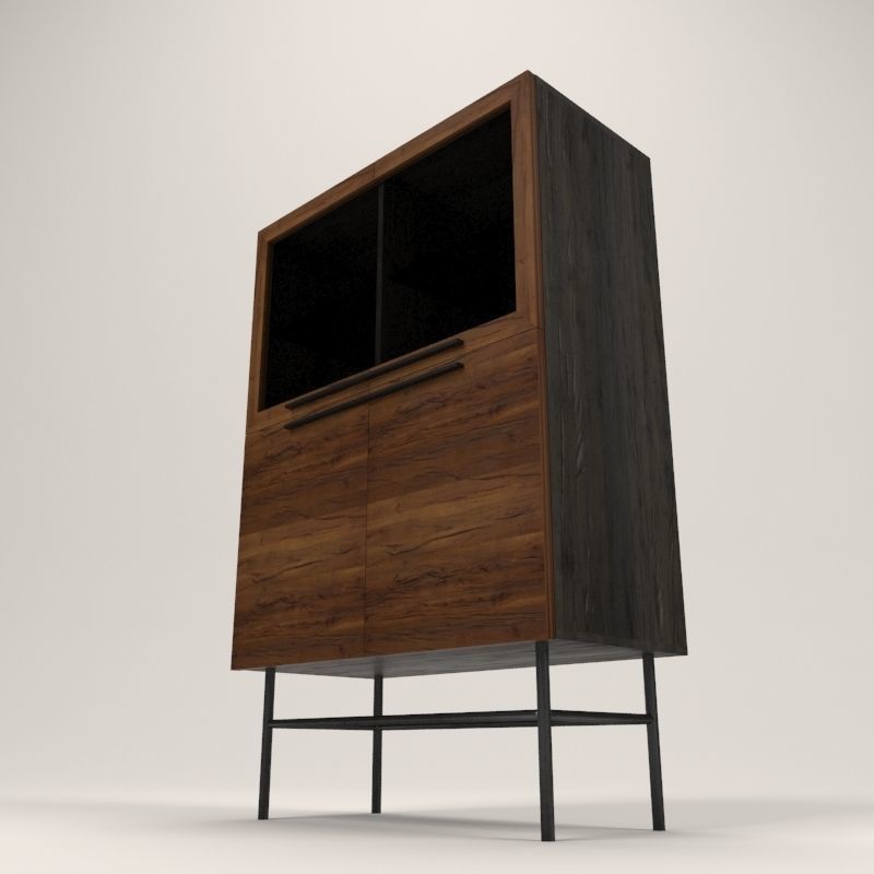 Arimo cabinet  Low-poly 3D model_1