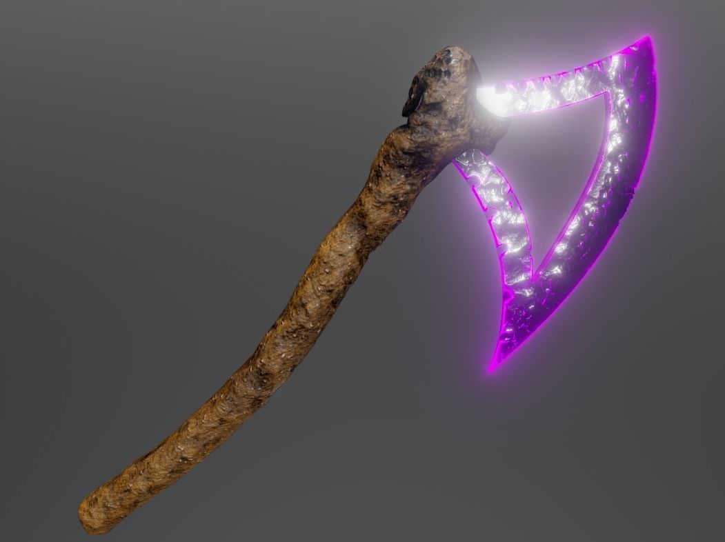 Lost Axe 3D model_1