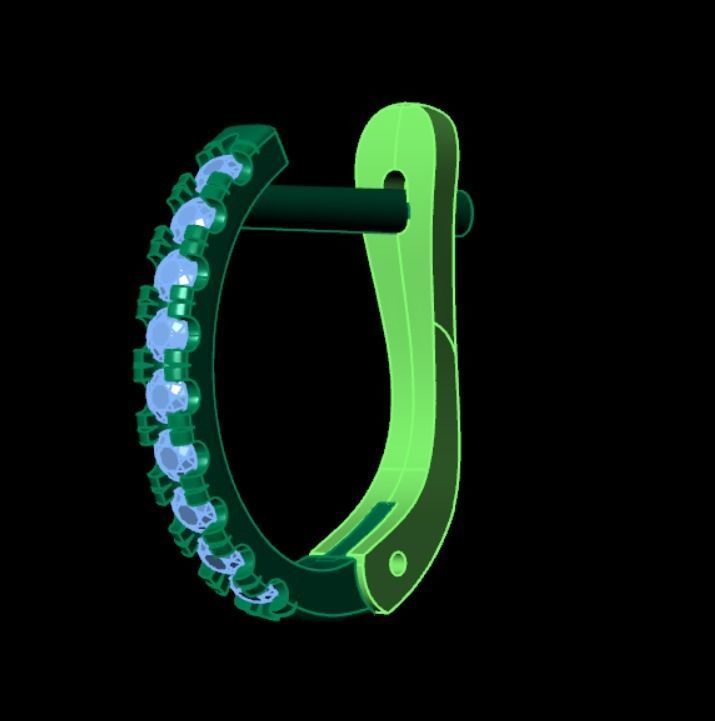 Earrings n 19 3D print model_10