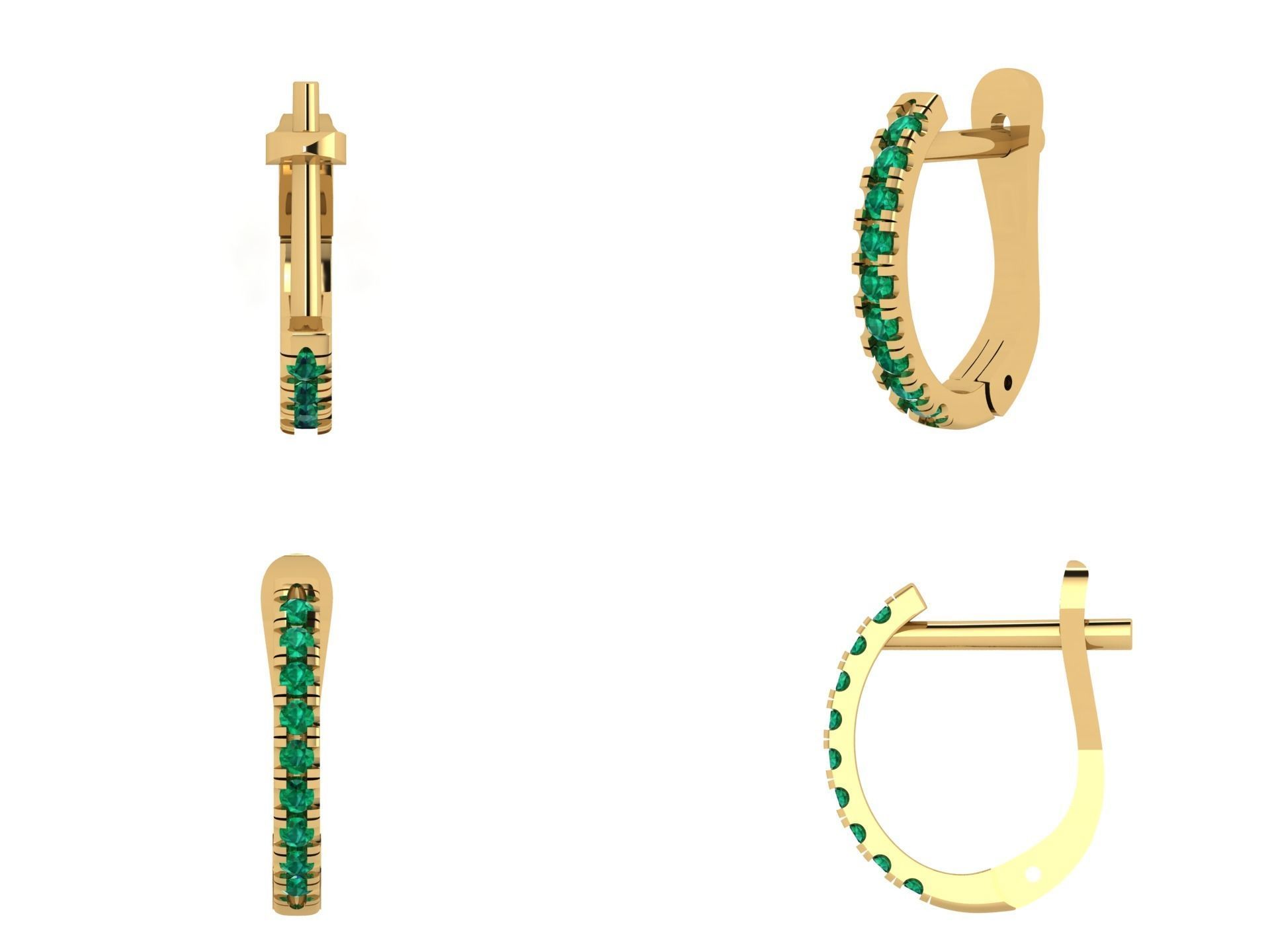 Earrings n 19 3D print model_6