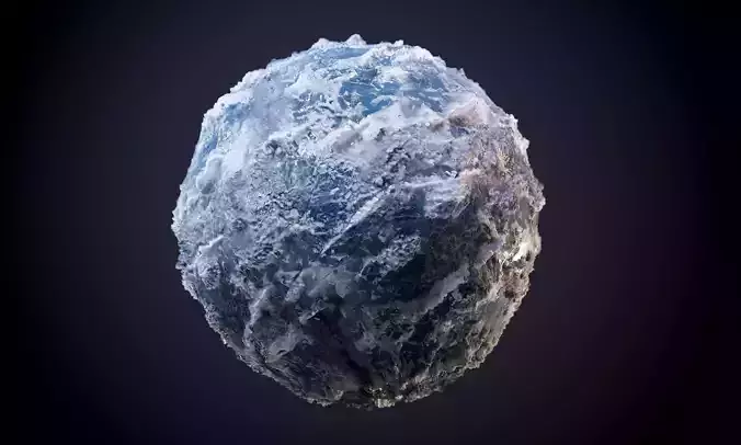 Glacier Ice Snow Seamless PBR Texture Texture