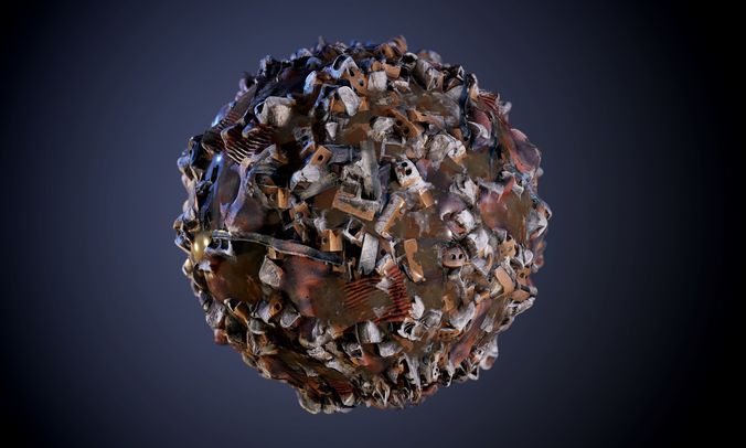 Wasteland Debris Seamless PBR Texture Texture