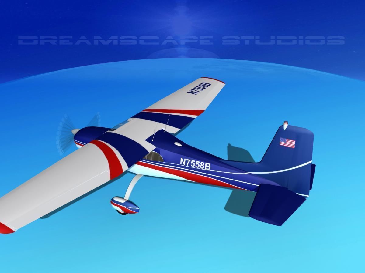 Cessna 172 Skyhawk 1958 V02 3D model_10