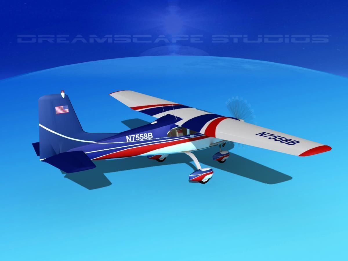 Cessna 172 Skyhawk 1958 V02 3D model_6
