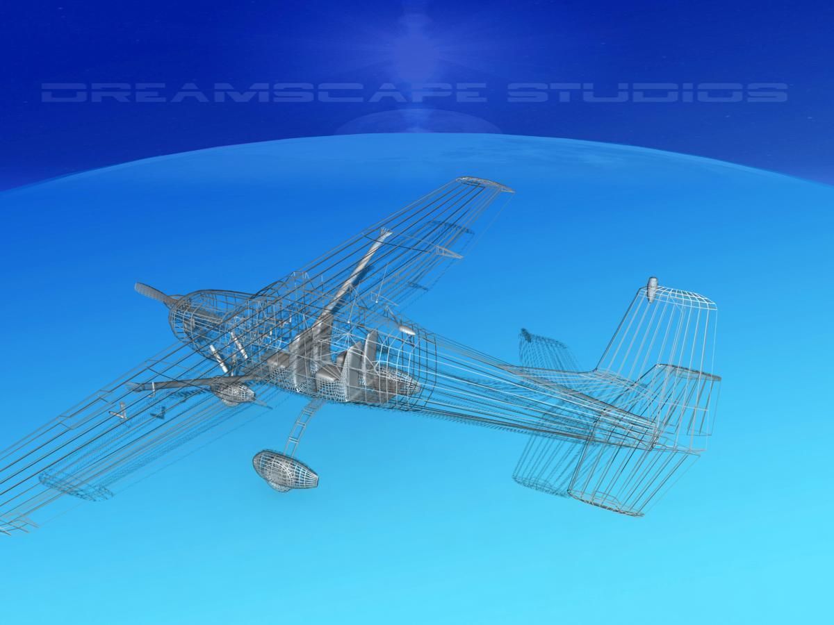 Cessna 172 Skyhawk 1958 Civil Air Patrol 3D model_14