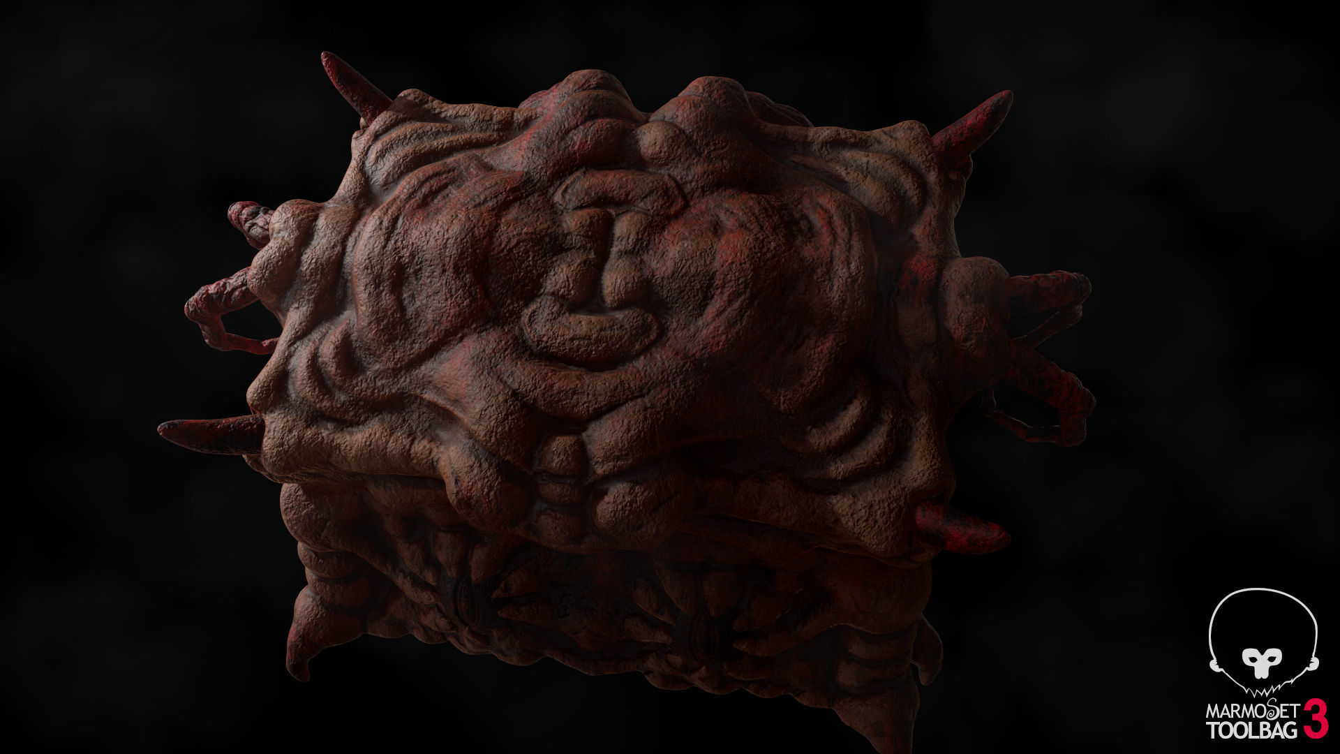 The treasure of the Demon Crab - CraBox Mimic Low-poly 3D model_10