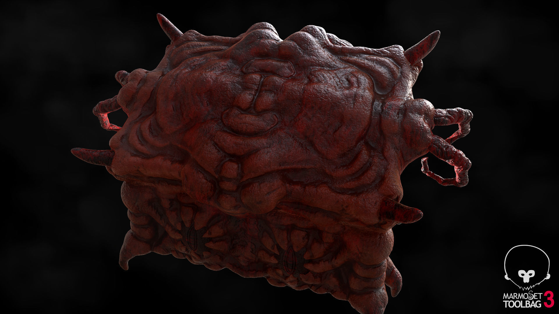 The treasure of the Demon Crab - CraBox Mimic Low-poly 3D model_4