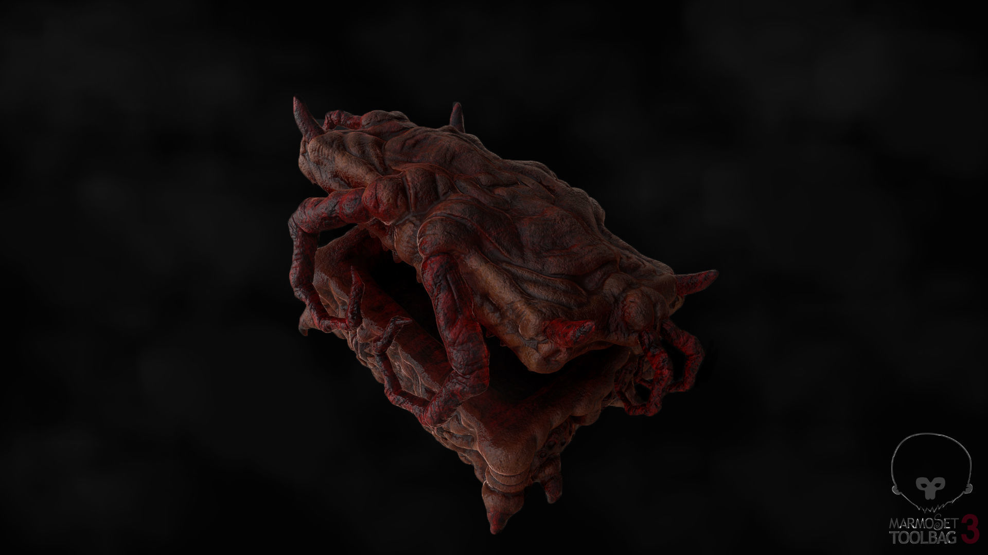 The treasure of the Demon Crab - CraBox Mimic Low-poly 3D model_2