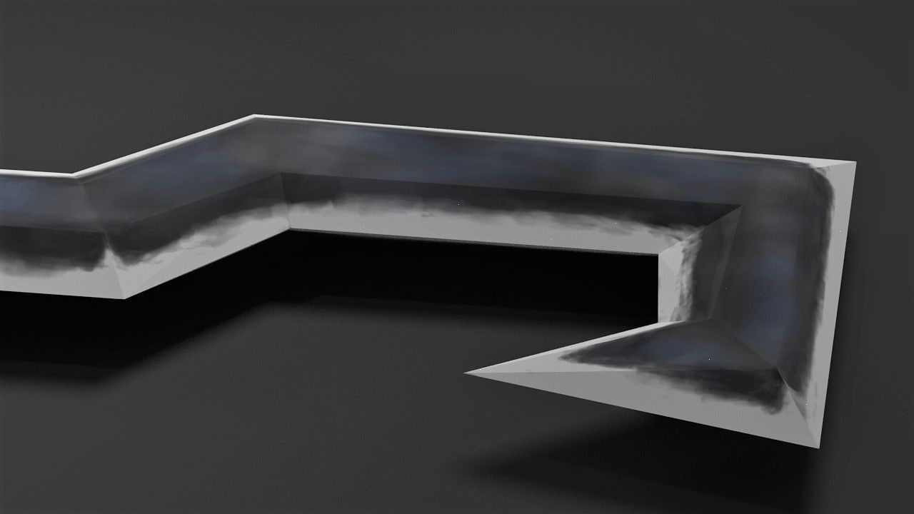 Sword Low-poly 3D model_2