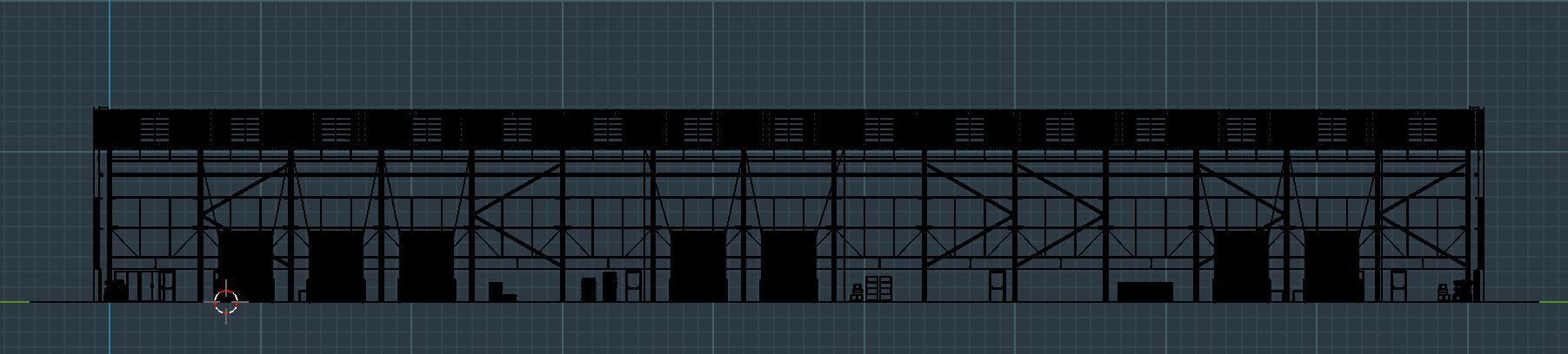 Industrial Warehouse Interior 11 Low-poly 3D model_9