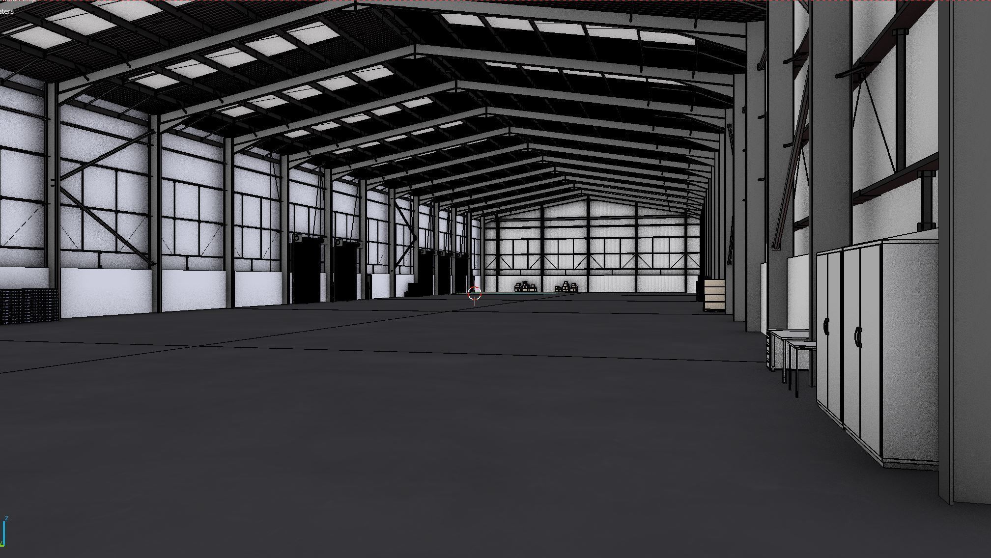 Industrial Warehouse Interior 11 Low-poly 3D model_14