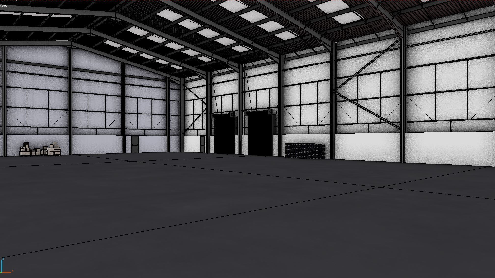 Industrial Warehouse Interior 11 Low-poly 3D model_15
