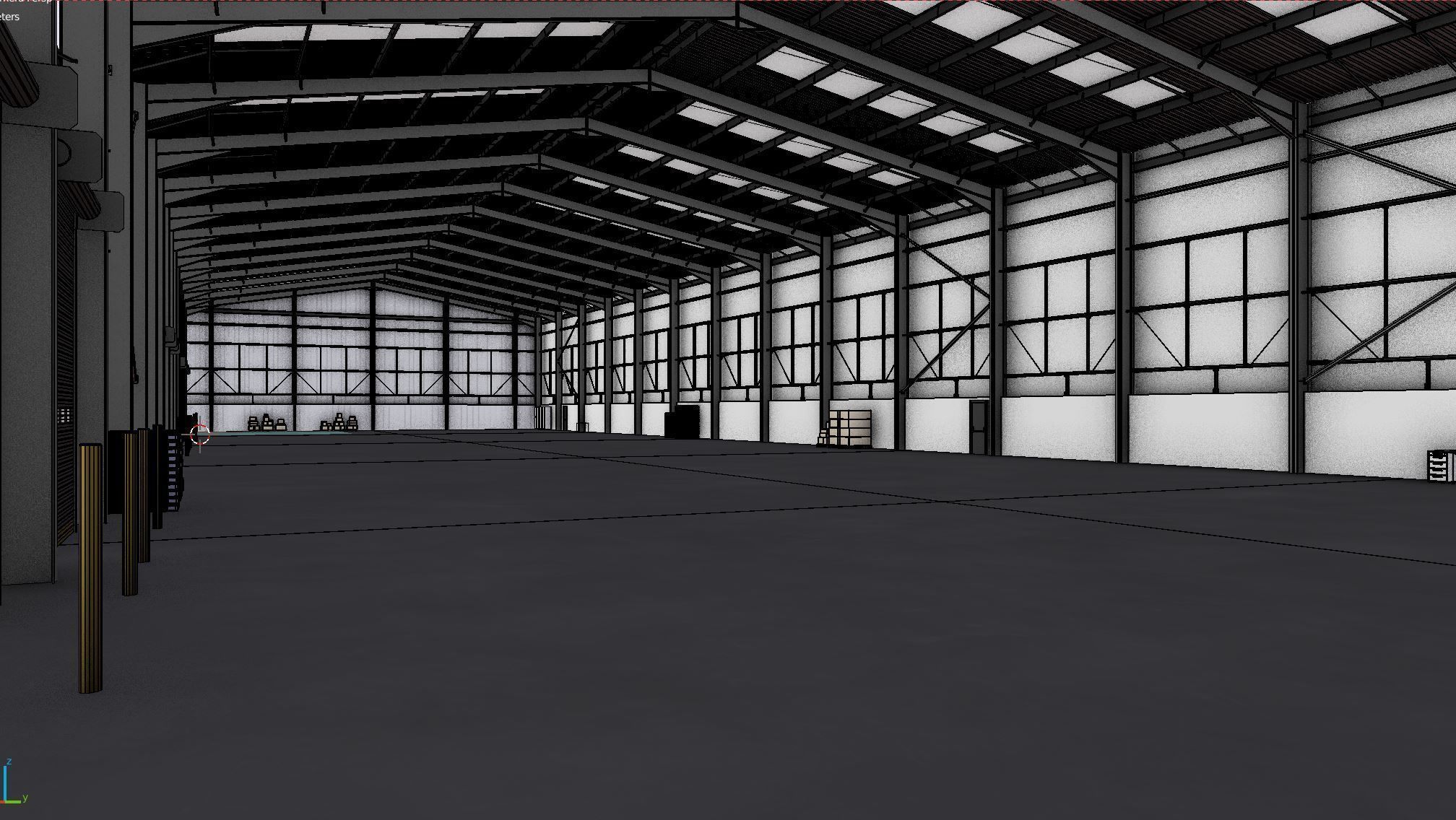 Industrial Warehouse Interior 11 Low-poly 3D model_12