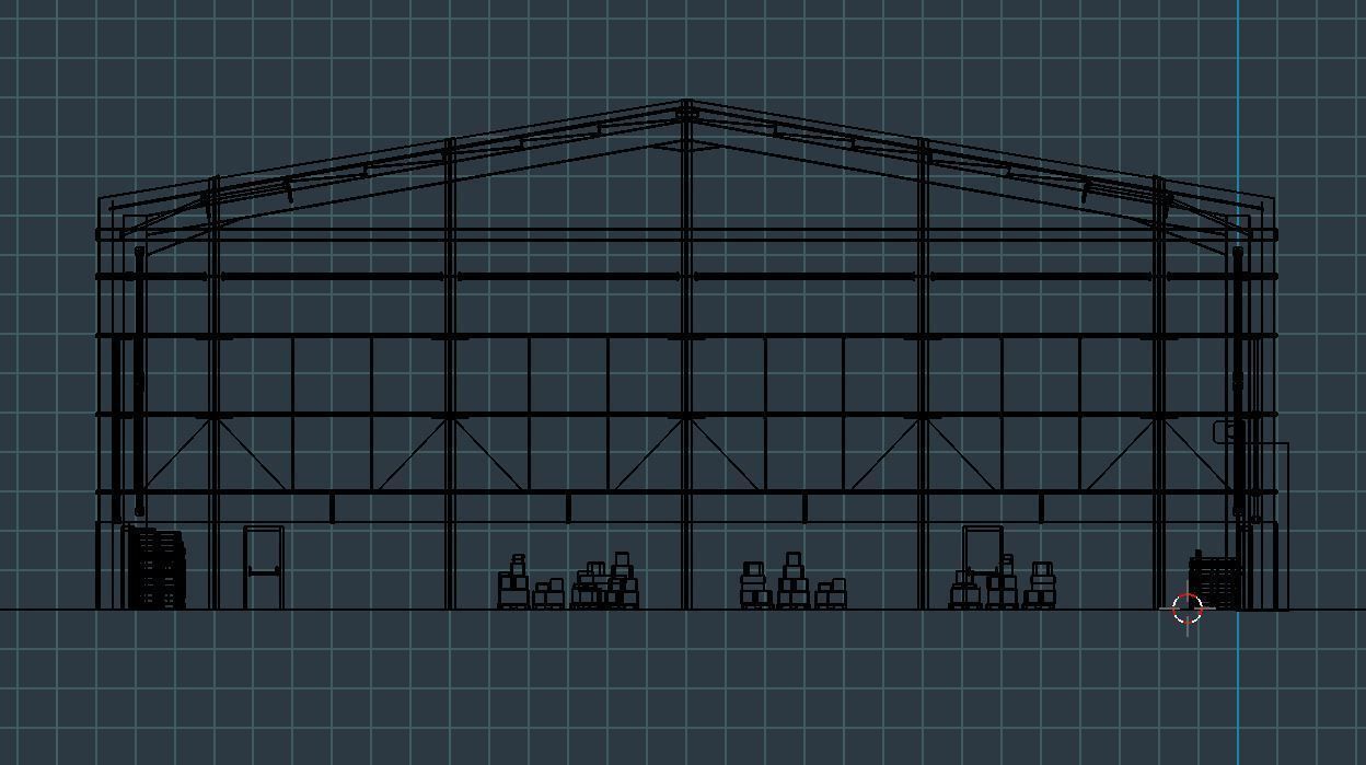 Industrial Warehouse Interior 11 Low-poly 3D model_17