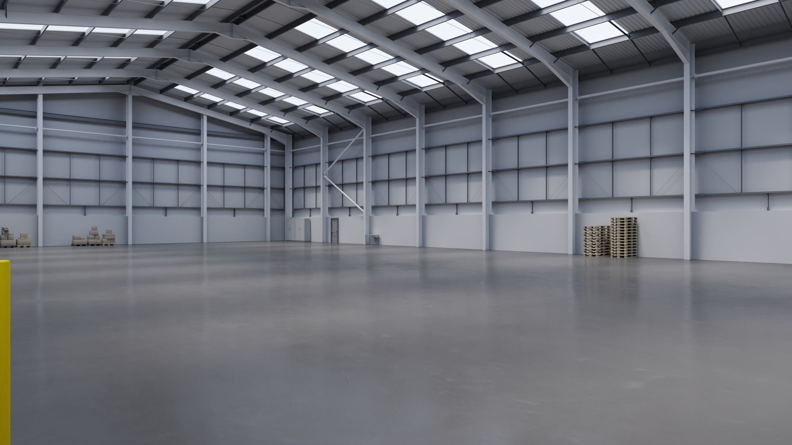 Industrial Warehouse Interior 11 Low-poly 3D model_3