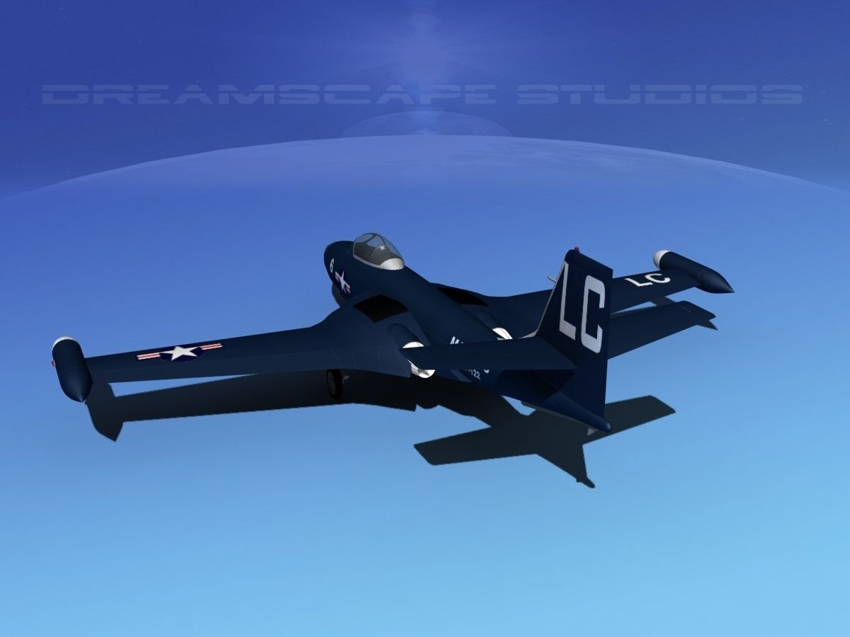 McDonnell F2H2 Banshee V01 3D model_7