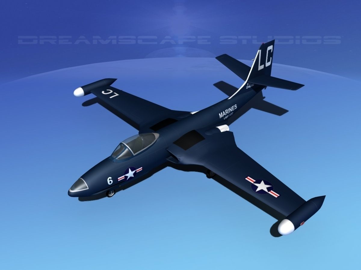 McDonnell F2H2 Banshee V01 3D model_10
