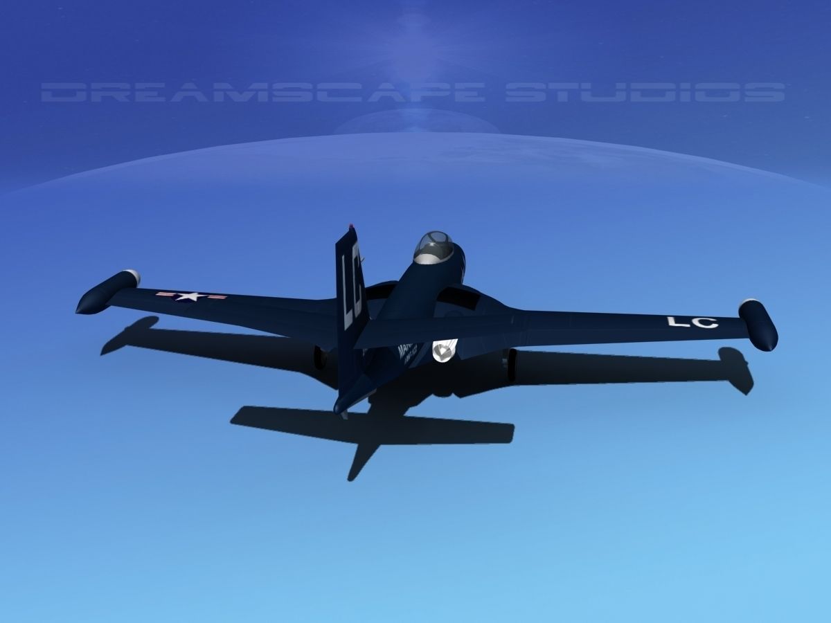 McDonnell F2H2 Banshee V01 3D model_9
