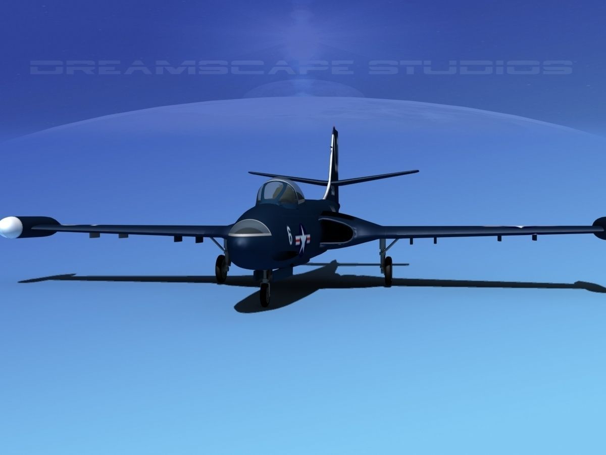 McDonnell F2H2 Banshee V01 3D model_1