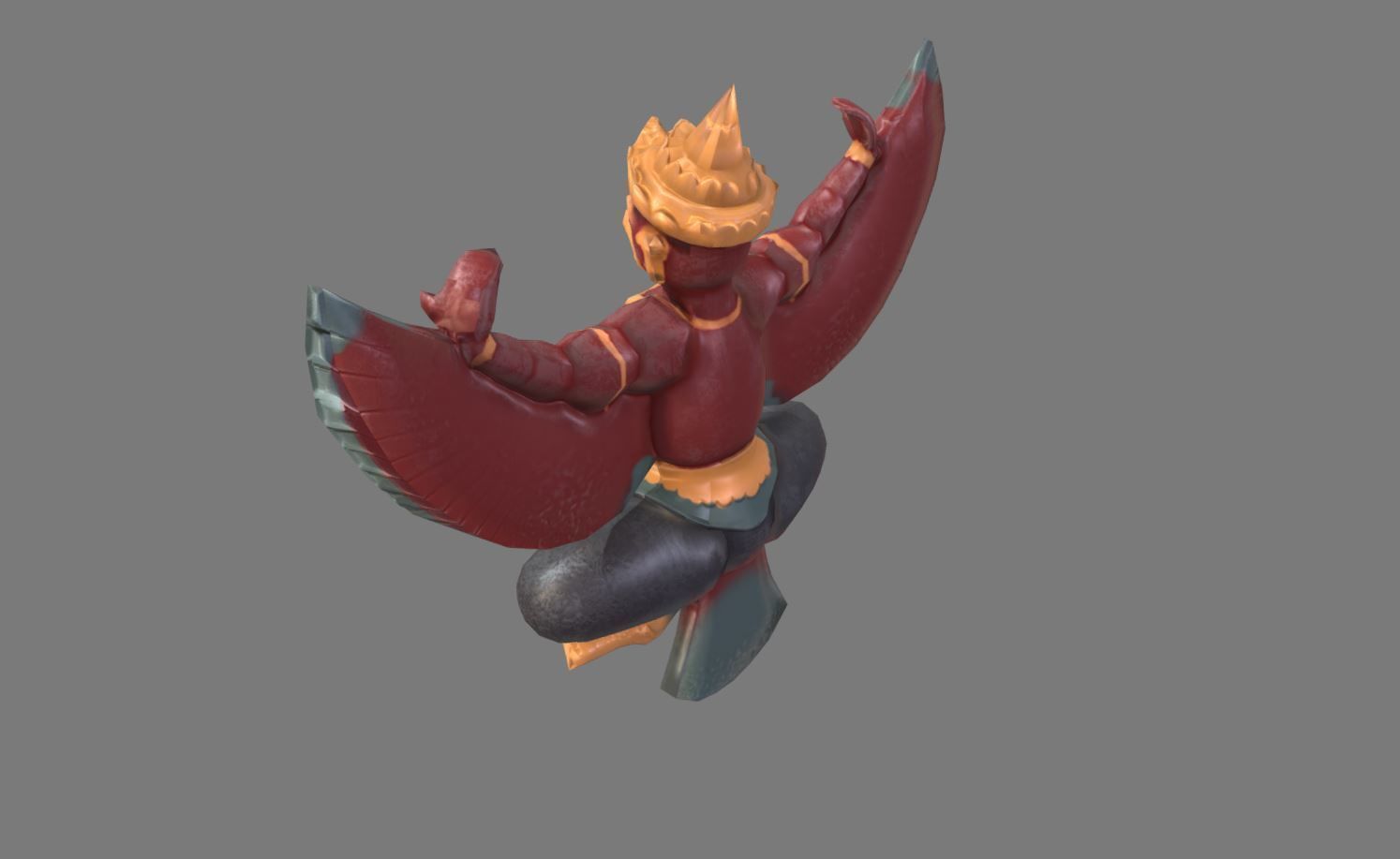 Garuda Statue 3D model_5
