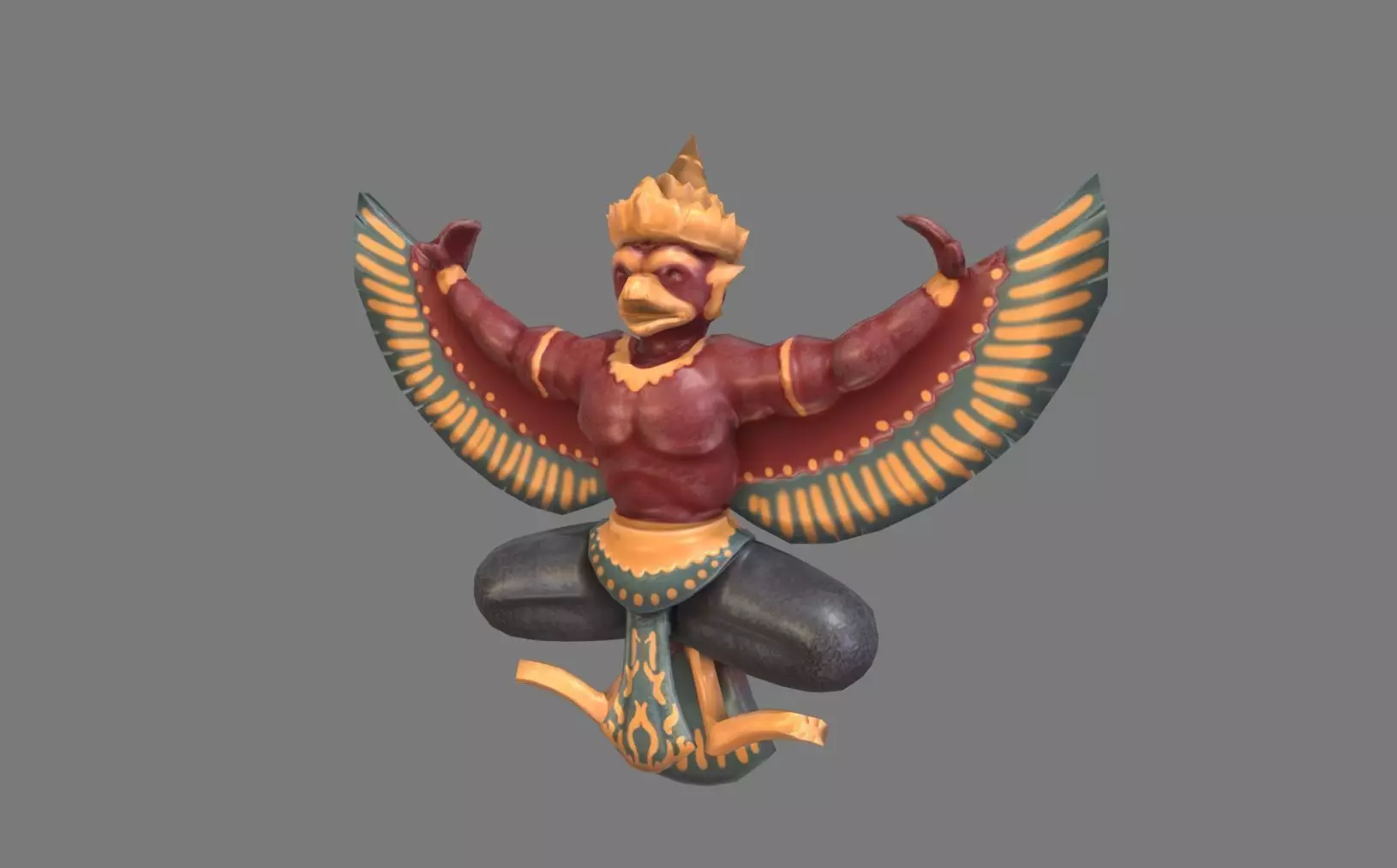 Garuda Statue 3D model_0