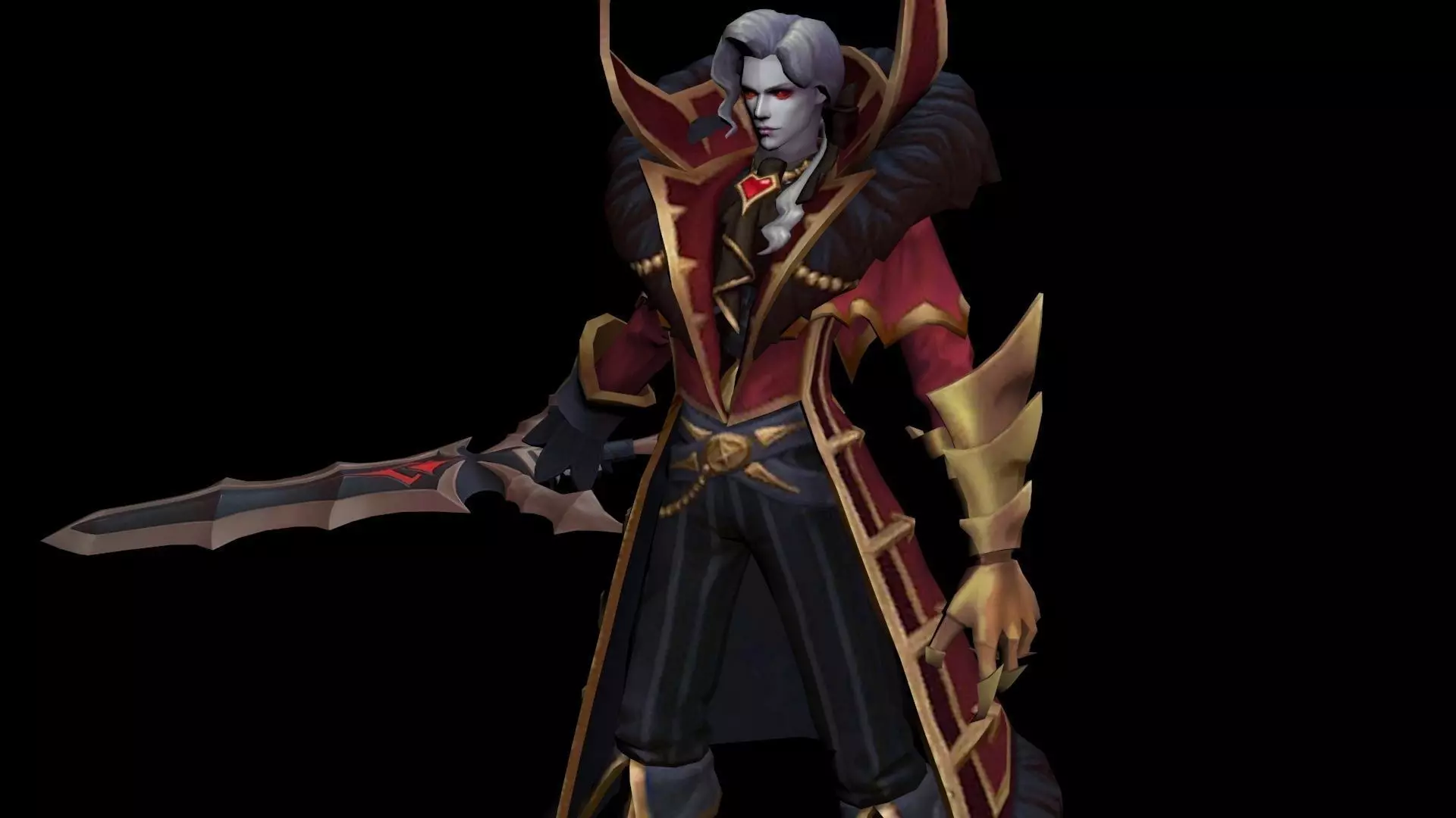 Viscount- Rigged Low-poly 3D model_0