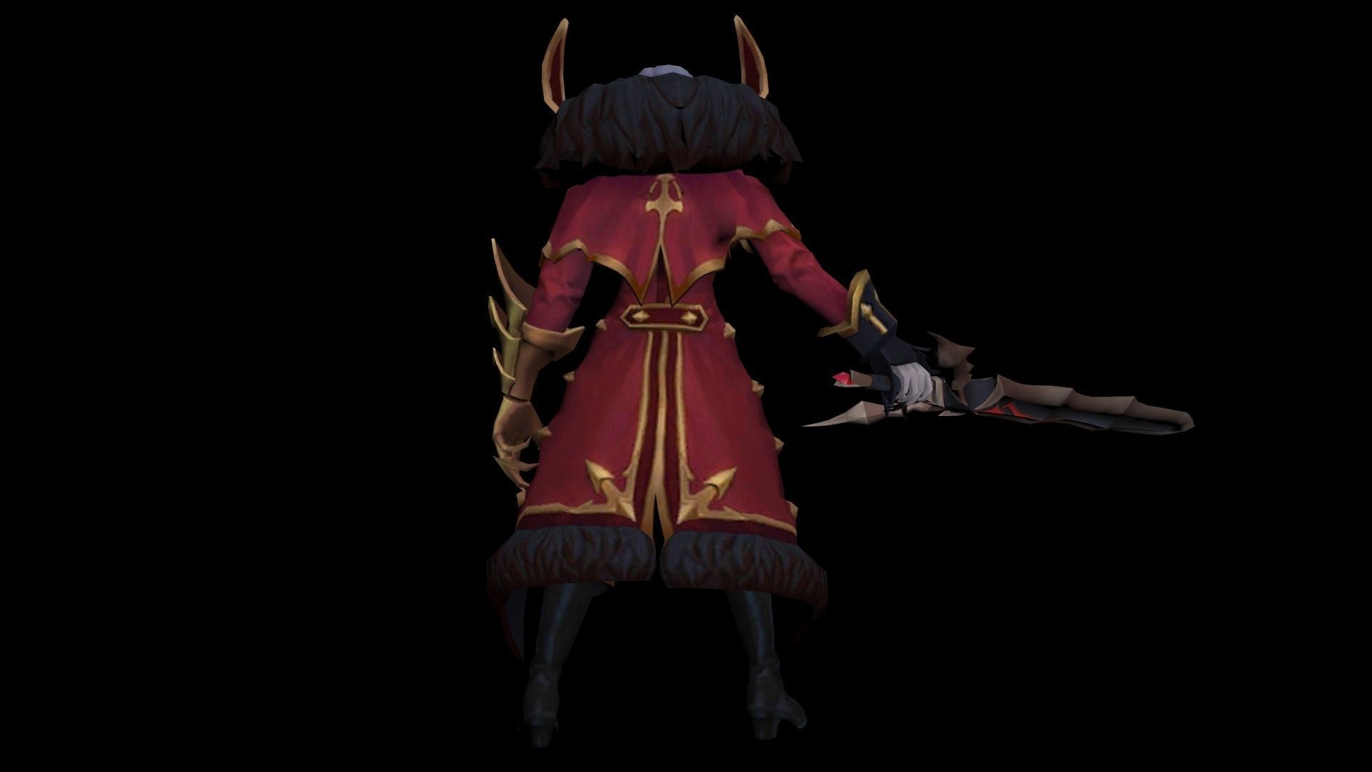 Viscount- Rigged Low-poly 3D model_2