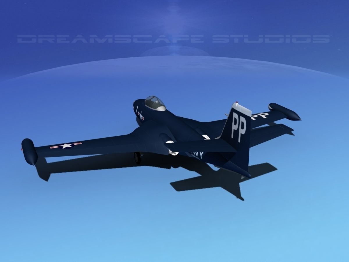 McDonnell F2H2 Banshee V02 3D model_12