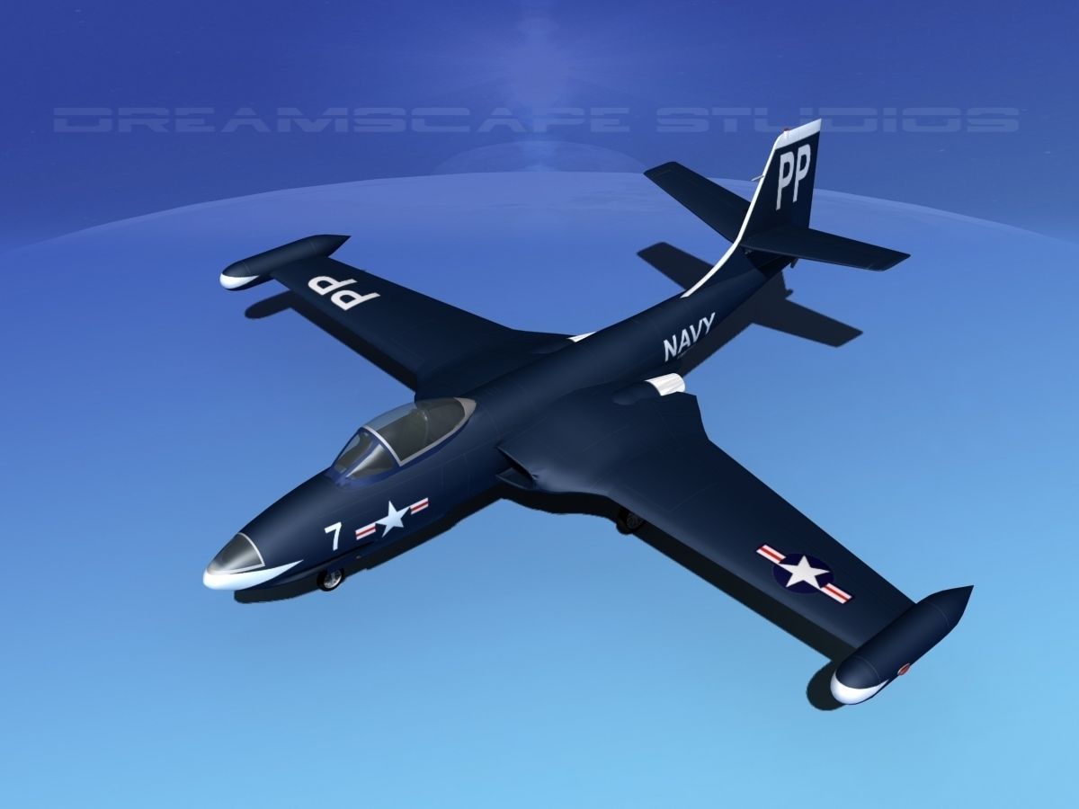McDonnell F2H2 Banshee V02 3D model_10