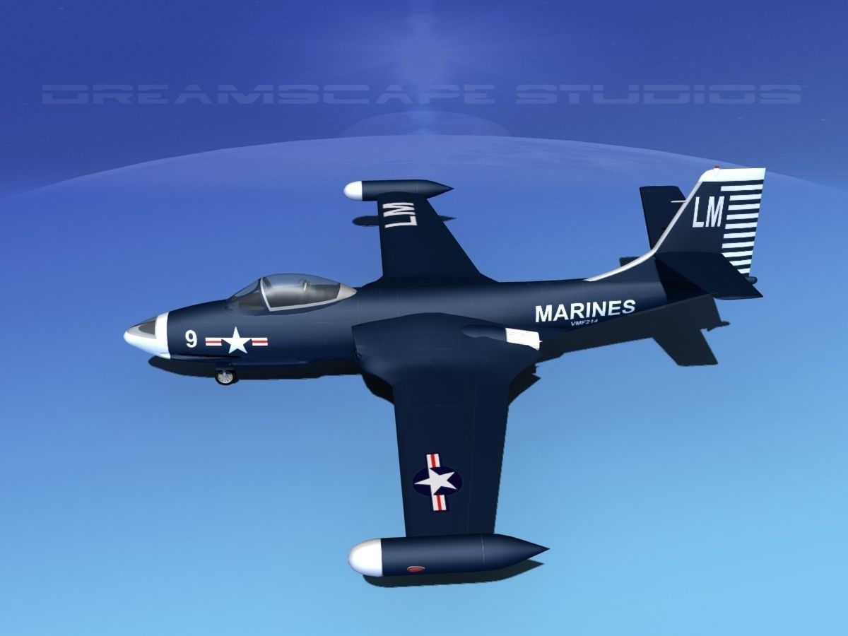 McDonnell F2H2 Banshee V03 3D model_10