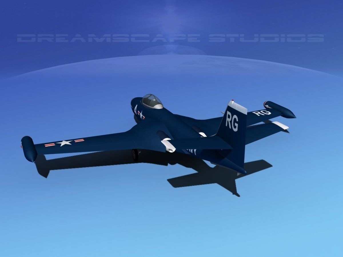 McDonnell F2H2 Banshee V04 3D model_7
