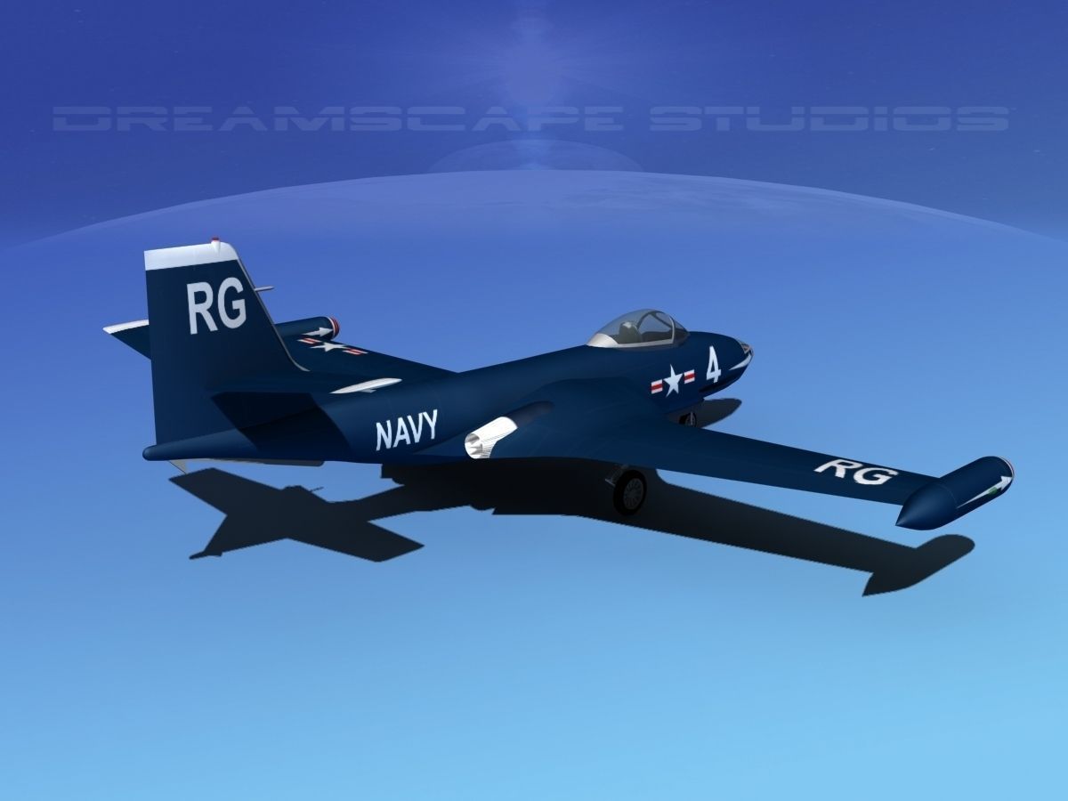 McDonnell F2H2 Banshee V04 3D model_6