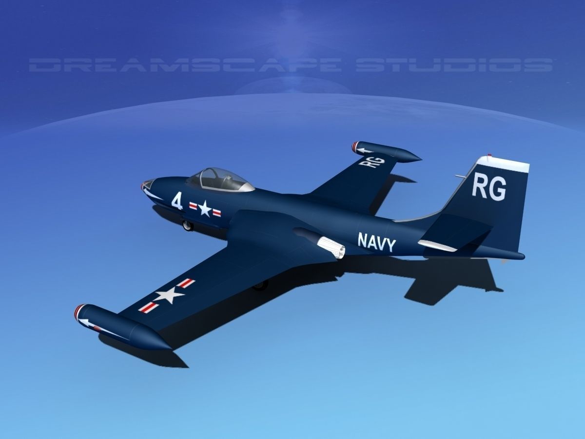 McDonnell F2H2 Banshee V04 3D model_9