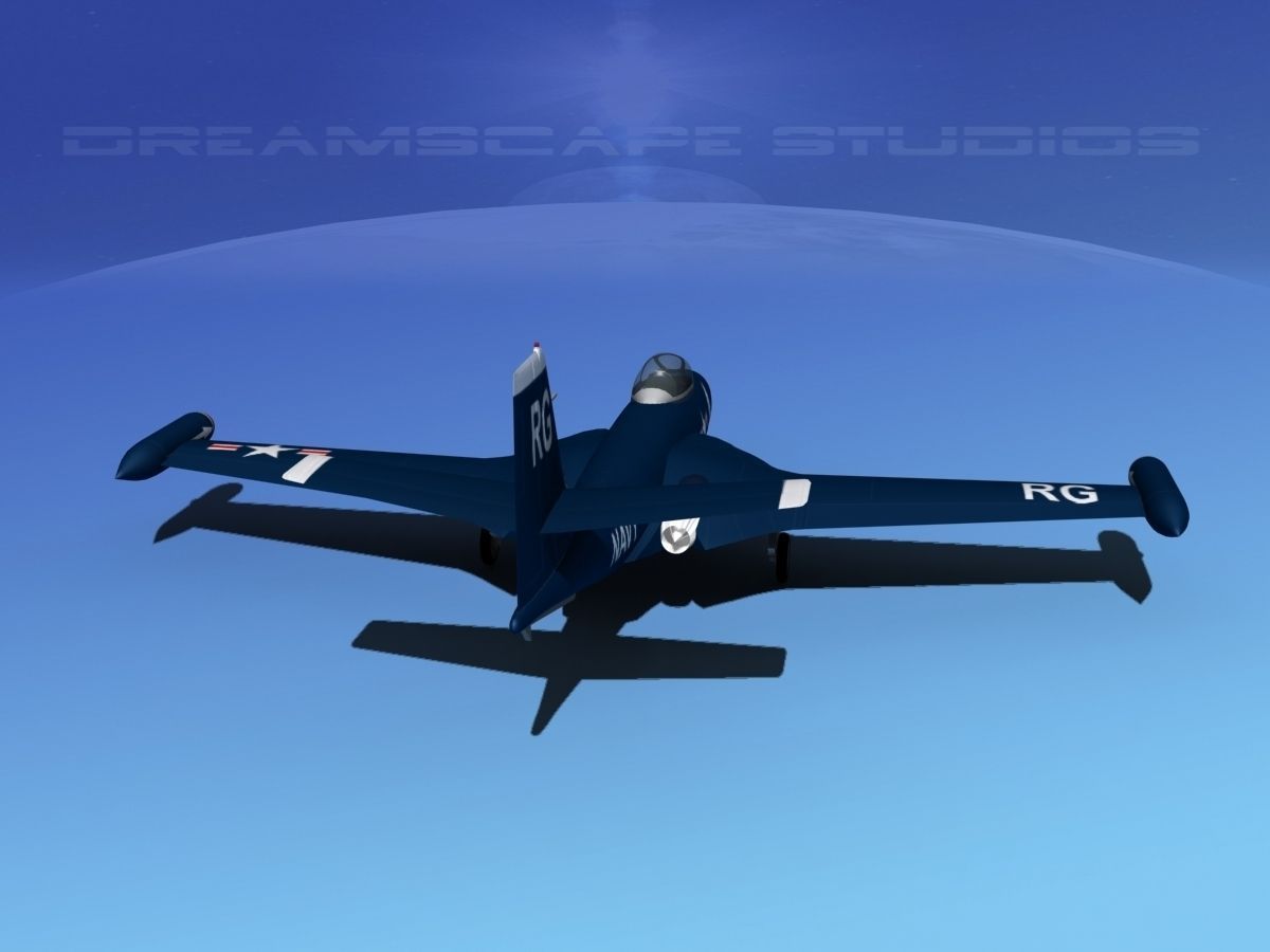 McDonnell F2H2 Banshee V04 3D model_5