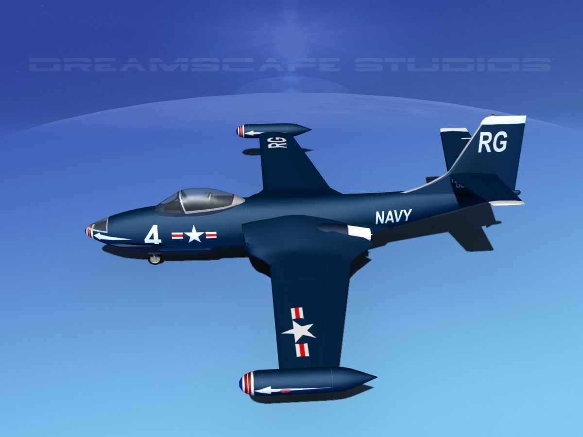 McDonnell F2H2 Banshee V04 3D model_11
