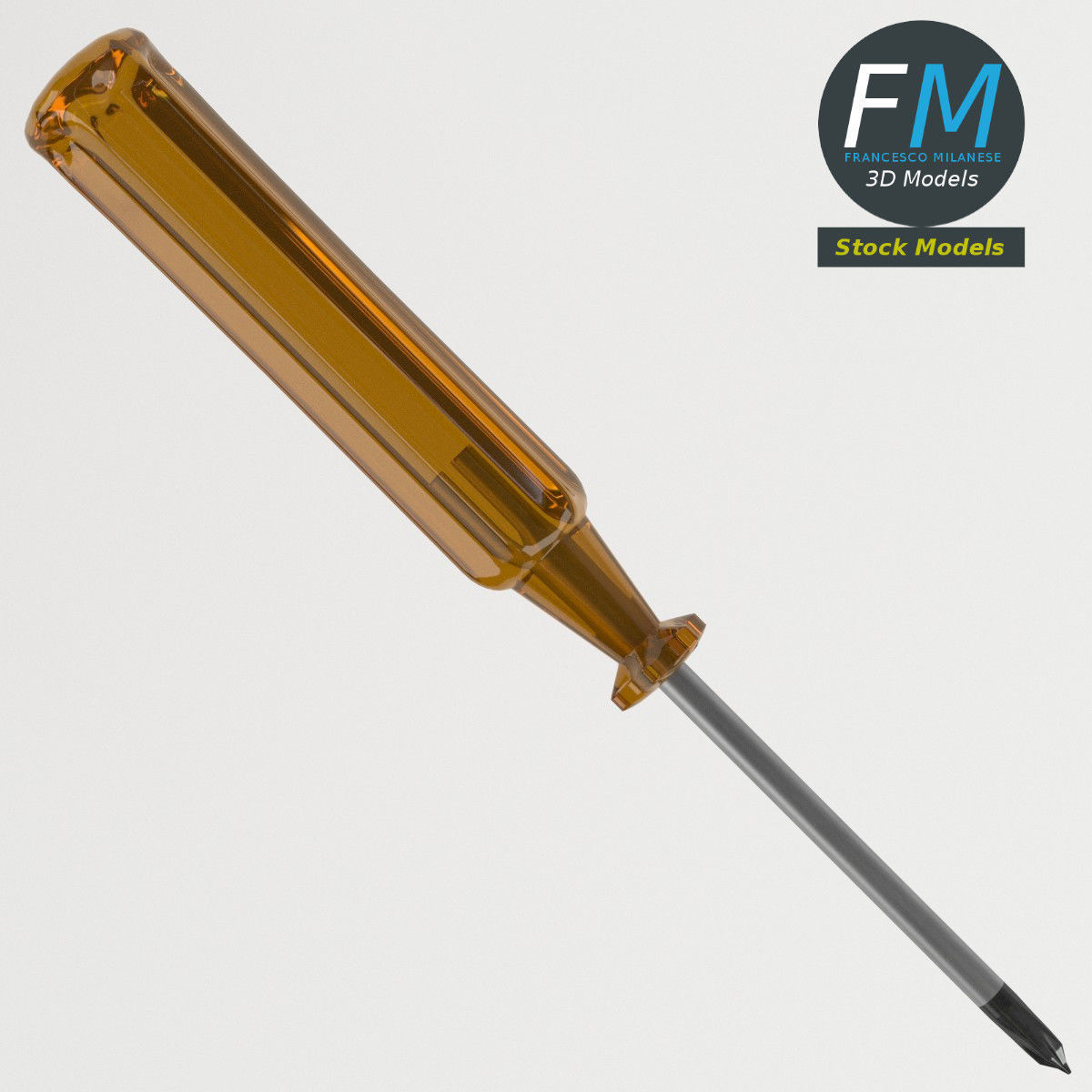 Cross section screwdriver 3D model_6