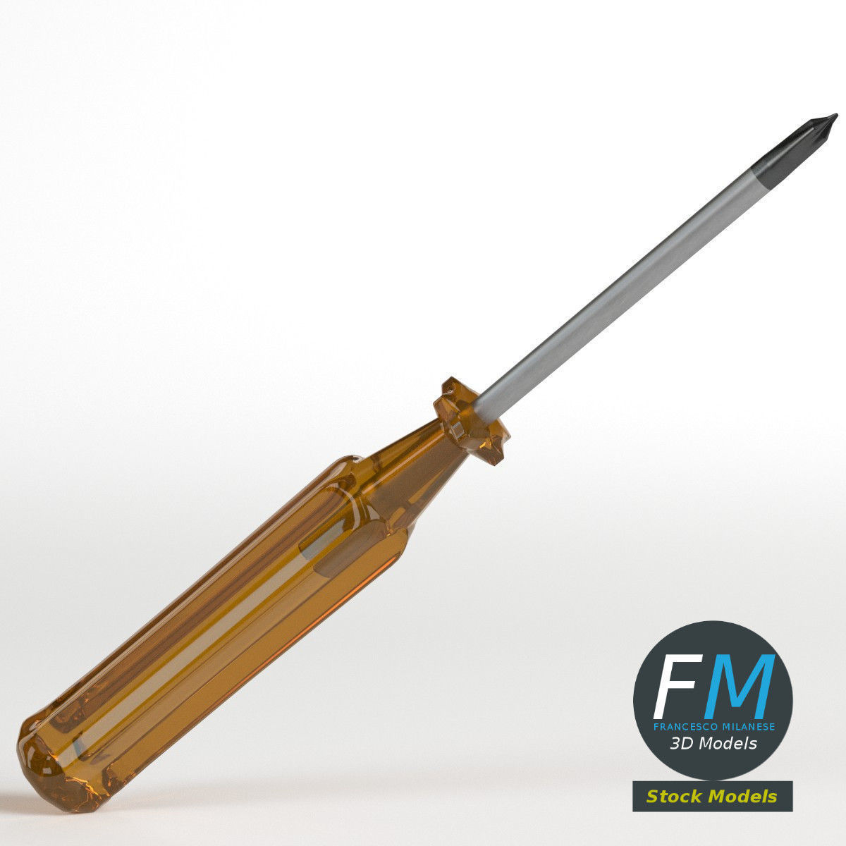 Cross section screwdriver 3D model_2