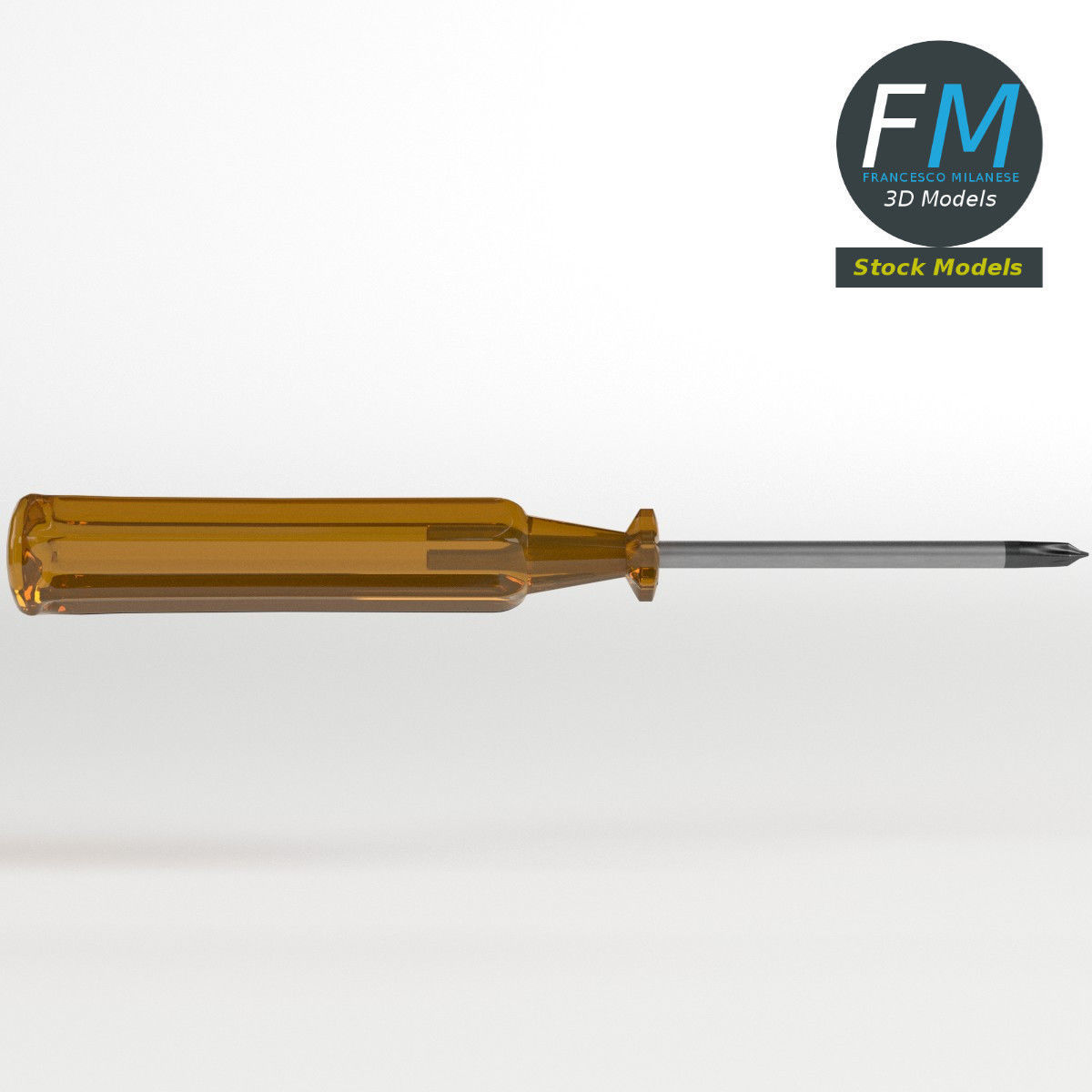 Cross section screwdriver 3D model_4