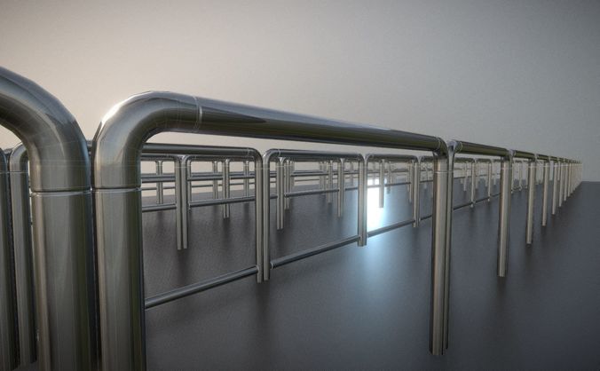 Street Railings 3D model