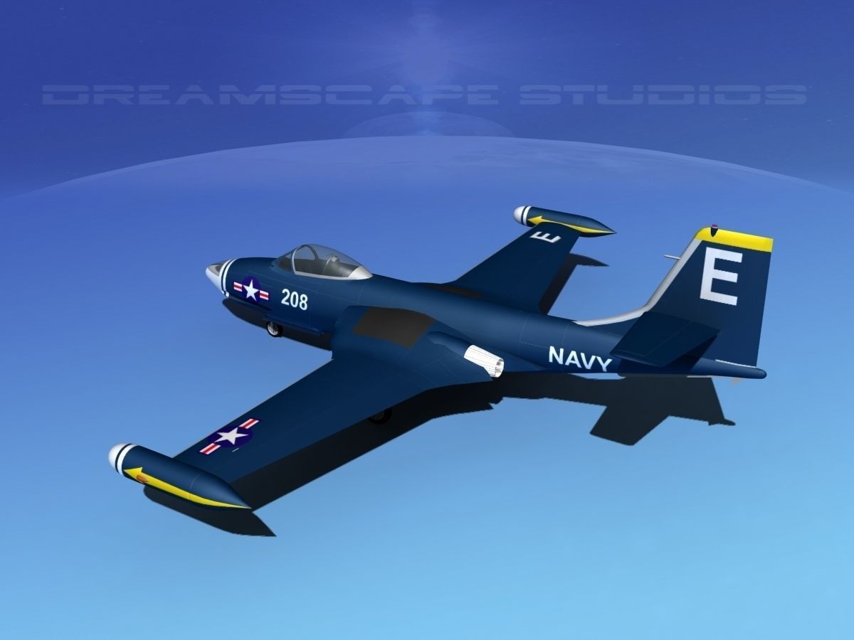 McDonnell F2H2 Banshee V06 3D model_10