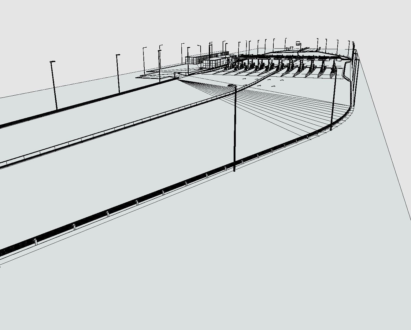 Toll Booth Low-poly 3D model_5