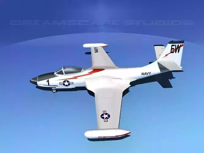 McDonnell F2H2 Banshee V10 3D model