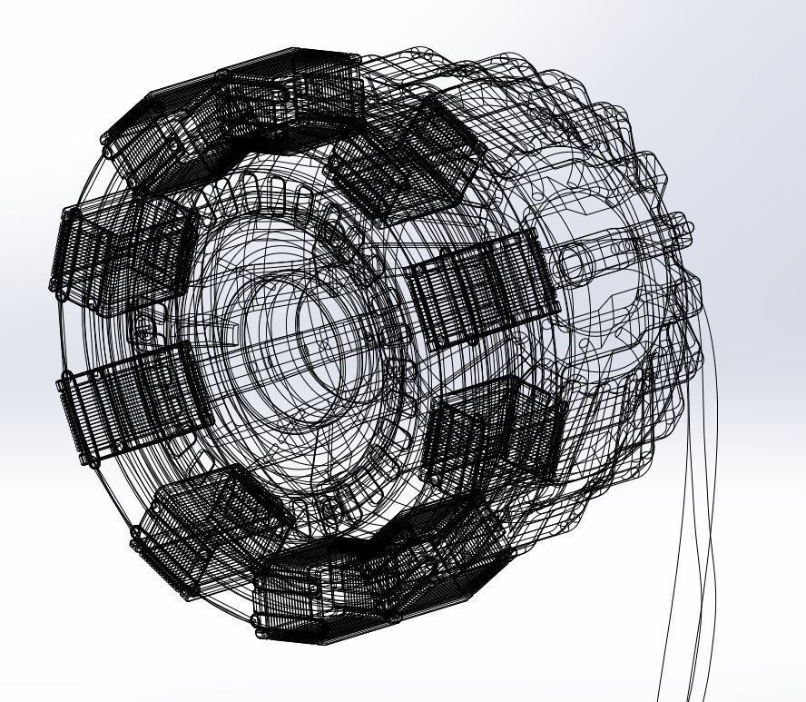 Arc reactor of Tony Stark 3D model_12